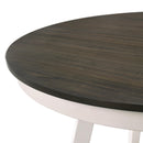  New Classic Furniture Maisie D1903-11 Round Table - White/Brown IMAGE 2