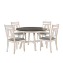  New Classic Furniture Maisie D1903-11 Round Table - White/Brown IMAGE 5