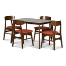  New Classic Furniture Morocco D331-20-ORG Dining Chair w/Orange Seat Cushion IMAGE 4