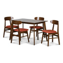  New Classic Furniture Morocco D331-20-ORG Dining Chair w/Orange Seat Cushion IMAGE 5