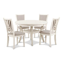  New Classic Furniture Amy D3651-50S-BSQ 5 pc Dining Set - 2 Tone Bisque IMAGE 1