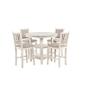  New Classic Furniture Amy D3651-52S-BSQ 5 pc Counter Dining Set - 2 Tone Bisque IMAGE 1