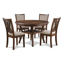  New Classic Furniture Amy D3651-50S-CHY 5 pc Dining Set - Cherry IMAGE 1