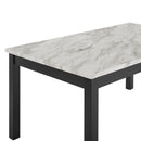  New Classic Furniture Celeste D400-10 64" Dining Table - Espresso/Faux Marble IMAGE 3