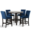  New Classic Furniture Celeste D400-22-BLU Counter Height Chair - Blue IMAGE 6