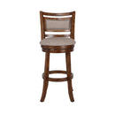  New Classic Furniture Aberdeen S1218-BS-FB 29" Bar Stool - Dark Brown W/ Fabric Seat IMAGE 1