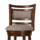  New Classic Furniture Aberdeen S1218-BS-FB 29" Bar Stool - Dark Brown W/ Fabric Seat IMAGE 4