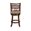  New Classic Furniture Aberdeen S1218-CS-FB 24" Counter Stool - Dark Brown W/ Fabric Seat IMAGE 1