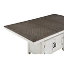 New Classic Furniture Richland D7522 Counter Dining Table - White/Brown IMAGE 6
