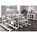  New Classic Furniture Richland D7522 Counter Dining Table - White/Brown IMAGE 8