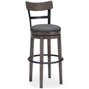  Signature Design by Ashley Caitbrook D388-230 Tall Upholstered Swivel Barstool IMAGE 1