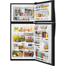  Color_Black  -- 30 inch, 18.2 cu.ft. Freestanding Top Freezer Refrigerator IMAGE 4
