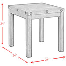  Elements International Colorado TCO100ETP End Table w/USB IMAGE 4