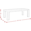 Elements International Grady DGD818DTB Dining Table - Black IMAGE 5