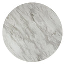  New Classic Furniture Celeste D400-12 40" Round Counter Dining Table - Espresso/Faux Marble IMAGE 3