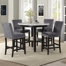  New Classic Furniture Celeste D400-12 40" Round Counter Dining Table - Espresso/Faux Marble IMAGE 7