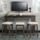  Elements International Stone TST100BTSP 4 pc Counter Height Dinette - Charcoal IMAGE 16