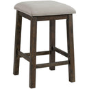  Elements International Stone TST100BTSP 4 pc Counter Height Dinette - Charcoal IMAGE 3