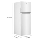  Color_White  -- 24 inch, 12.9 cu.ft. Freestanding Top Freezer Refrigerator IMAGE 6