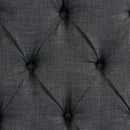  Elements International Morrow UMW090QB Queen Upholstered Bed - Charcoal IMAGE 5