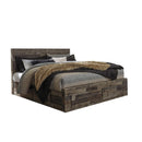  Derekson B200B19 King Panel Bed with 4 Storage Drawers IMAGE 1