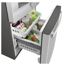 GE 33-inch, 23.6 cu.ft. Freestanding French 3-Door Refrigerator with External Water and Ice Dispensing System GFE24JYKFS IMAGE 7
