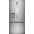  GE 33-inch, 17.5 cu.ft. Counter-Depth French 3-Door Refrigerator with External Water and Ice Dispensing System GYE18JYLFS IMAGE 1
