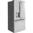  GE 33-inch, 17.5 cu.ft. Counter-Depth French 3-Door Refrigerator with External Water and Ice Dispensing System GYE18JYLFS IMAGE 2