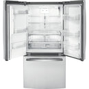  GE 33-inch, 17.5 cu.ft. Counter-Depth French 3-Door Refrigerator with External Water and Ice Dispensing System GYE18JYLFS IMAGE 3