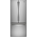  GE 30-inch, 20.8 cu.ft. Freestanding French 3-Door Refrigerator with Interior Ice Maker GNE21FYKFS IMAGE 1