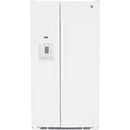  GE 36-inch 25.3 cu.ft. Freestanding Side-by-Side Refrigerator with LED Lighting GSE25GGPWW IMAGE 1