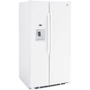  GE 36-inch 25.3 cu.ft. Freestanding Side-by-Side Refrigerator with LED Lighting GSE25GGPWW IMAGE 2