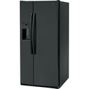  GE 33-inch 23 cu.ft. Freestanding Side-by-Side Refrigerator with LED Lighting GSE23GGPBB IMAGE 3