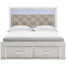  Size_Queen  -- Altyra Upholstered Panel Bed with Storage IMAGE 2