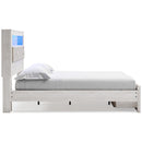  Size_Queen  -- Altyra Upholstered Bookcase Bed with Storage IMAGE 3