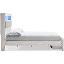  Altyra B2640B30 King Upholstered Bookcase Bed with Storage IMAGE 3