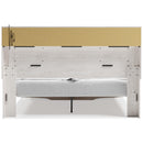  Altyra B2640B30 King Upholstered Bookcase Bed with Storage IMAGE 4