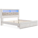  Altyra B2640B30 King Upholstered Bookcase Bed with Storage IMAGE 5