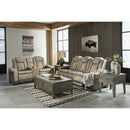  Manufacturer Color_Sand  -- Next Gen DuraPella Power Reclining Leather Look Loveseat with Console IMAGE 13