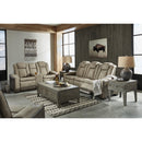  Manufacturer Color_Sand  -- Next Gen DuraPella Power Reclining Leather Look Loveseat with Console IMAGE 16