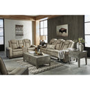  Manufacturer Color_Sand  -- Next Gen DuraPella Power Reclining Leather Look Loveseat with Console IMAGE 18