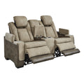  Manufacturer Color_Sand  -- Next Gen DuraPella Power Reclining Leather Look Loveseat with Console IMAGE 1