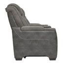  Manufacturer Color_Slate  -- Next-Gen DuraPella 2200418 Power Reclining Loveseat with Console and Adjustable Headrest IMAGE 3