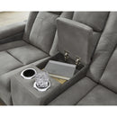  Manufacturer Color_Slate  -- Next-Gen DuraPella 2200418 Power Reclining Loveseat with Console and Adjustable Headrest IMAGE 6
