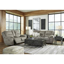 Manufacturer Color_Putty  Motion Type_Reclining  -- Next Gen Gaucho Reclining Leather Look Loveseat with Console IMAGE 9