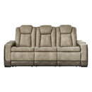  Manufacturer Color_Sand  -- Next Gen DuraPella Power Reclining Leather Look Sofa IMAGE 2