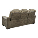  Manufacturer Color_Sand  -- Next Gen DuraPella Power Reclining Leather Look Sofa IMAGE 4
