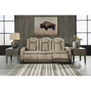  Manufacturer Color_Sand  -- Next Gen DuraPella Power Reclining Leather Look Sofa IMAGE 5