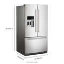  Color_Stainless Steel  -- French 3 Door Refrigerator with External Water and Ice Dispensing System IMAGE 17