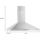  Whirlpool 36-inch Chimney Wall Hood WVW93UC6LS IMAGE 7